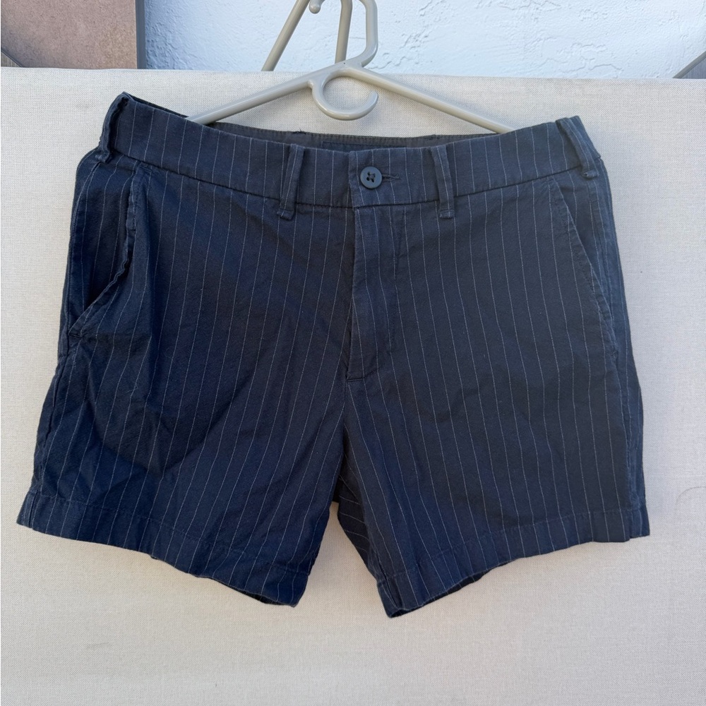 Abercrombie & Fitch Charcoal Pinstripe Shorts